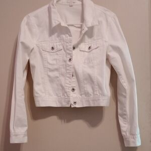Women's White Denim Jacket